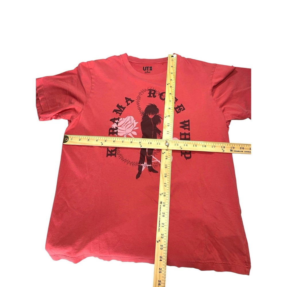 Anime Kurama Rose Whip T-shirt‎ Size Medium Red Uniqlo Brand - Picture 4 of 5